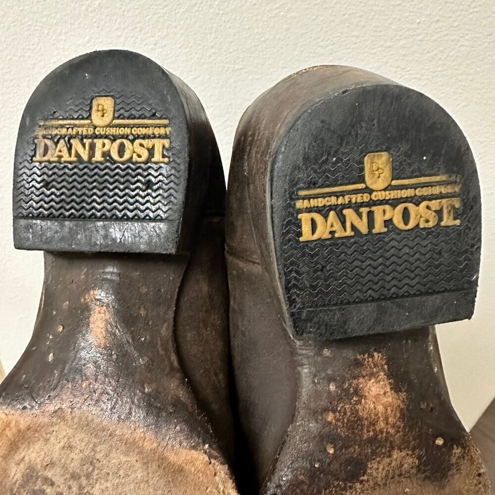 Dan Post Leather distressed Renegade Western boots 8 - Picture 7 of 10